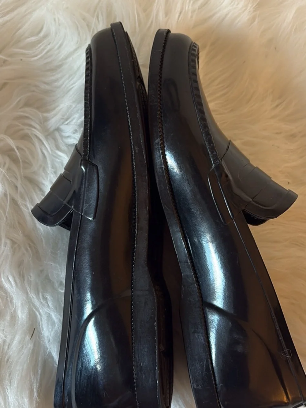 G.H. Bass Weejuns Whitney Rubber Rain Loafers - Women’s Black